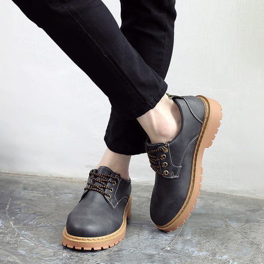 All-match Casual Boots Low-cut Tooling Trendy Shoes For Men